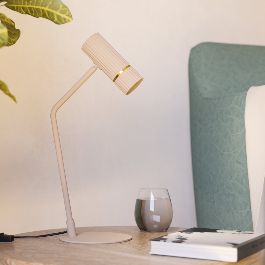 Eglo - LED Tafellamp 1xGU10/5W/230V 3000K beige