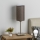 Eglo - LED Tafellamp TUNJA 1xE27/60W/230V 26,5 cm mat chroom/bruin