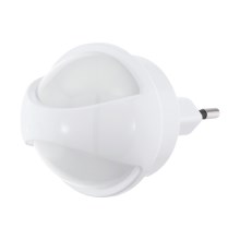 Eglo - LED veilleuse LED avec détecteur LED/0,26W/230V