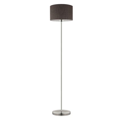 Eglo - LED Staande lamp TUNJA 1xE27/60W/230V mat chroom/bruin