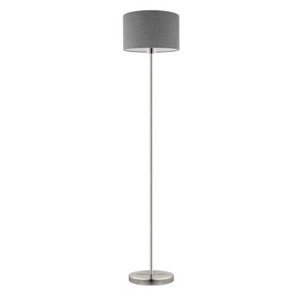Eglo - LED Staande lamp TUNJA 1xE27/60W/230V mat chroom/grijs