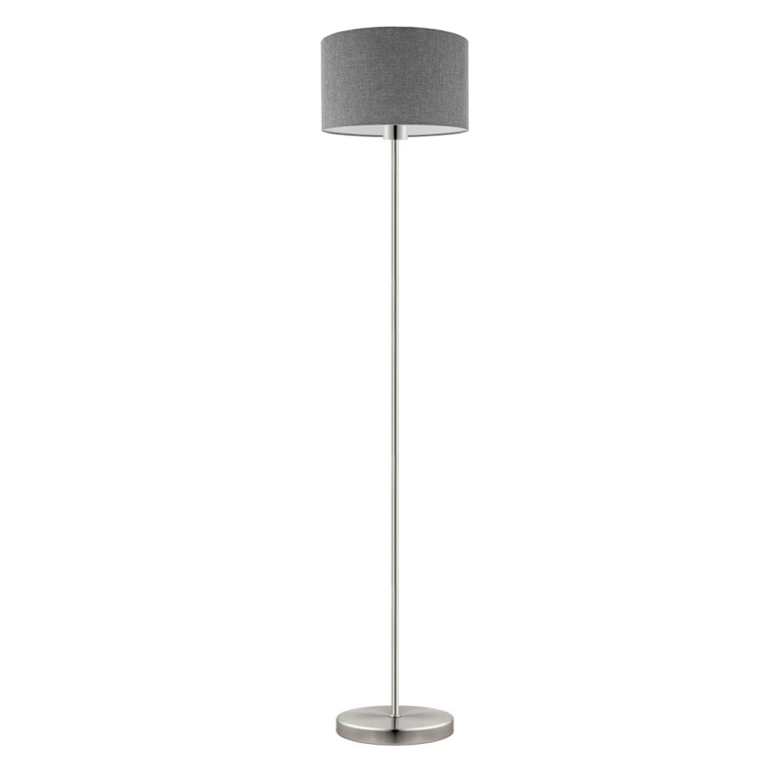 Eglo - LED Staande lamp TUNJA 1xE27/60W/230V mat chroom/grijs