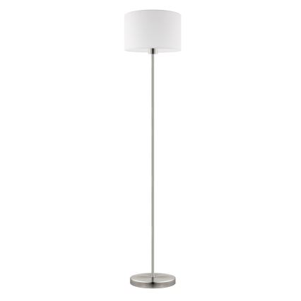 Eglo - LED Staande lamp TUNJA 1xE27/60W/230V mat chroom/wit