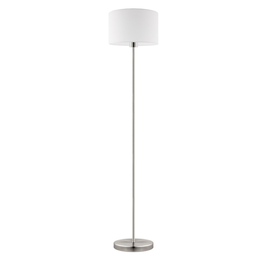 Eglo - LED Staande lamp TUNJA 1xE27/60W/230V mat chroom/wit