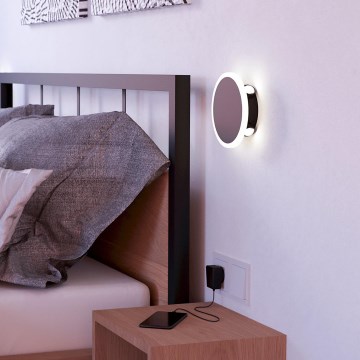 Eglo - LED wand verlichting LED/12W/230V 3000K diameter 17 cm zwart