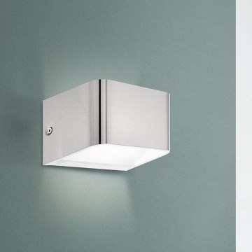 Eglo - LED wand verlichting LED/6W/230V 3000K mat chroom