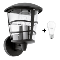 Eglo - LED Wandlamp voor buiten 1x E27 / 8,5W / 230V IP44