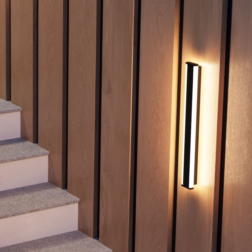 Eglo - LED Wandlamp voor buiten 2xLED/7W/230V 3000K IP55 zwart
