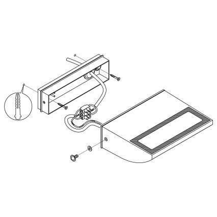 Eglo - LED wandlamp voor buiten LED / 10,5W / 230V IP44