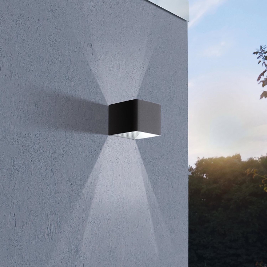 Wandspot Calpino 3 zwart 10x10x10cm van Eglo kopen