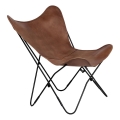Eglo - Leren fauteuil 90x80 cm