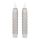 Eglo - LOT 2x Bougie LED/1xAAA 15 cm gris