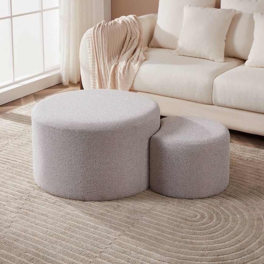 Eglo - LOT 2x Tabouret d. 45,5/70 cm gris