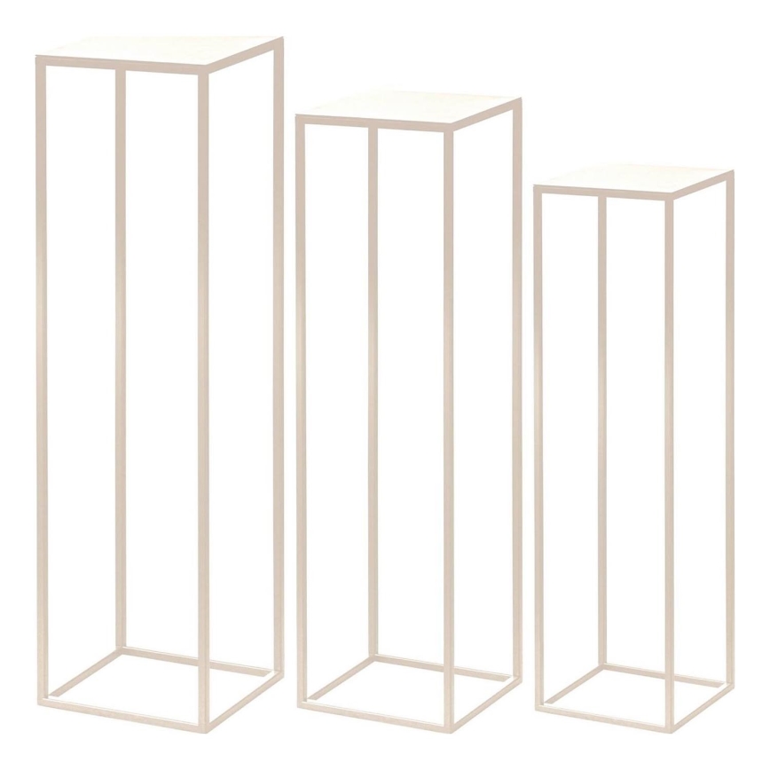 Eglo - LOT 3x Jardinière crème