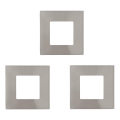 Eglo - LOT 3x LED Spot encastrable FUEVA 1xLED/2,7W/230V