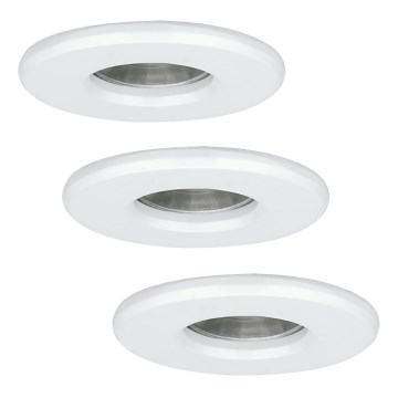 Eglo - LOT 3x luminaire LED salle de bain IGOA 1xGU10/3.3W/230V