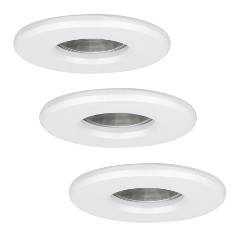 Eglo - LOT 3x luminaire LED salle de bain IGOA 1xGU10/3.3W/230V