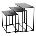 Eglo - LOT 3x Table d'appoint noir