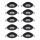 Eglo - Lot de 10 spots encastrés LED/4,9W/230V 2700/4000/6500K Ø 9 cm noir