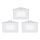 Eglo - Lot de 3 luminaires encastrés LED FUEVA 1 LED/2,7W/230V 8,5x8,5 cm