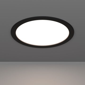 Eglo - Luminaire encastré LED, 18,5 W, 230 V, 2700/4000/6500 K, Ø 21,6 cm, noir