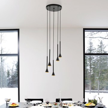 Eglo - Lustre LED avec fil 5xGU10/5W/230V