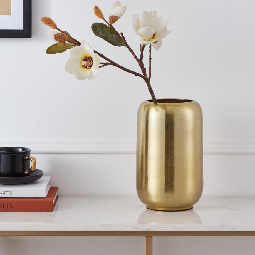 Eglo - Metalen vaas 24x15 cm goud