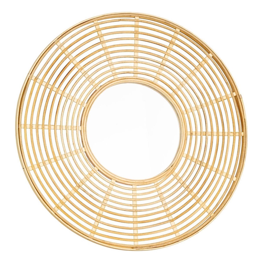 Eglo - muur spiegel diameter 55 cm bamboe