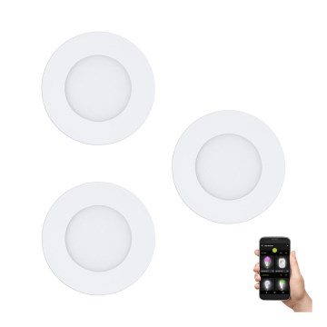 Eglo - OT 3x Luminaire de sallle de bain à intensité variable FUEVA-Z  LED/2,8W/230V IP44