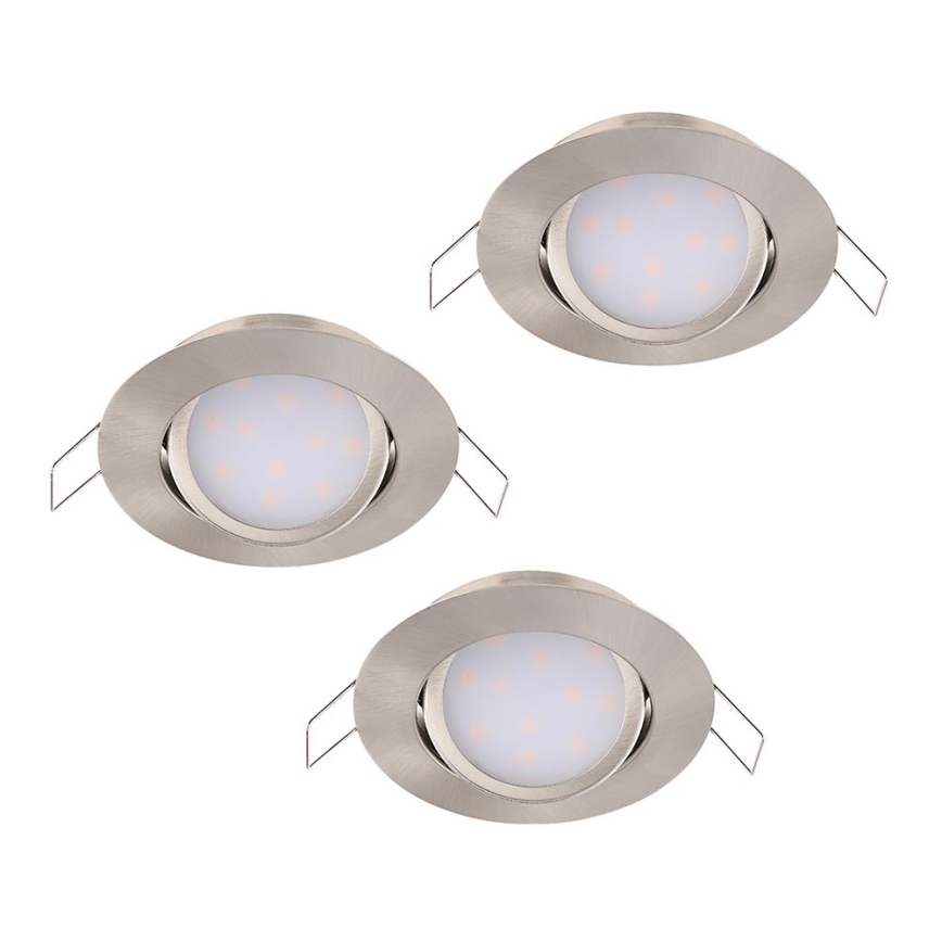 Eglo - PACK 3x Luminaire LED encastrable MUNIZ 1xLED/6W/230V