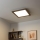 Eglo - Panneau en saillie à intensité variable SALOBRENA 2 WOOD LED/25W/230V 4000K 49,5x49,5 cm marron foncé