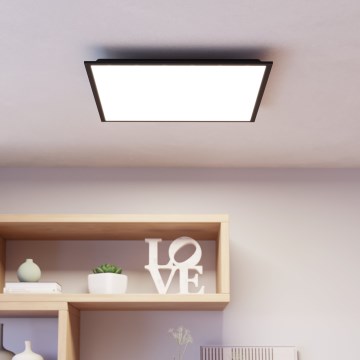 Eglo - Panneau LED RGBW dimmable en saillie LED/33W/230V 2700-6500K 60x60 cm noir