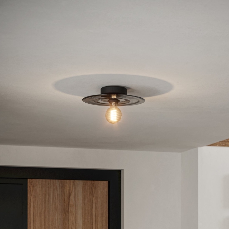 Eglo - Plafondlamp 1xE27/40W/230V grijs