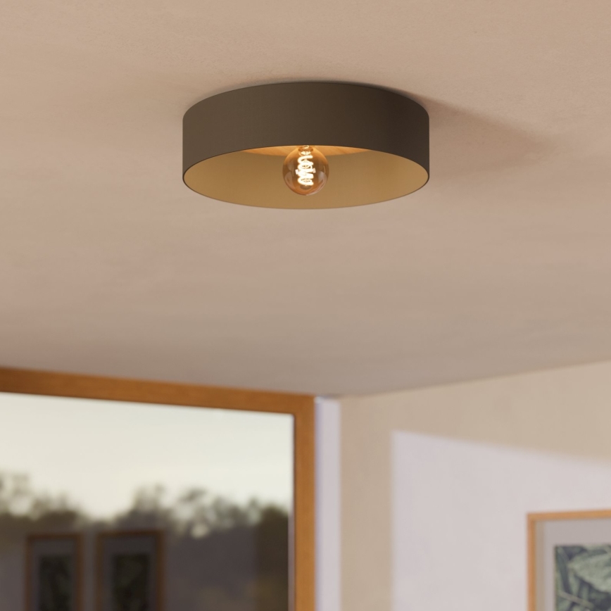 Eglo - Plafondlamp 1xE27/40W/230V grijs