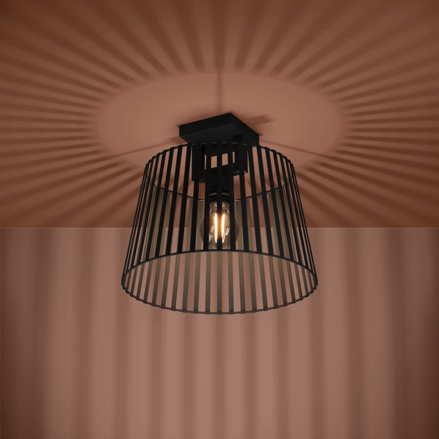 Eglo - Plafondlamp 1xE27/40W/230V zwart
