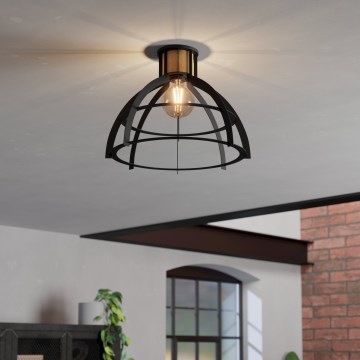 Eglo - Plafondlamp 1xE27/40W/230V zwart