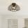 Eglo - Plafondlamp 1xE27/40W/230V Ø 38,5 cm bronskleurig