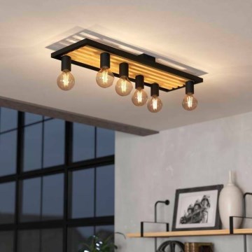 Eglo - Plafondlamp 6xE27/40W/230V