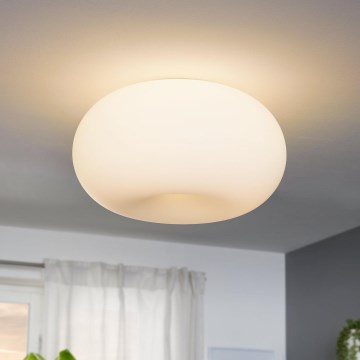EGLO - Plafondlamp OPTICA 2xE27/60W/230V opaalglas diameter 35 cm