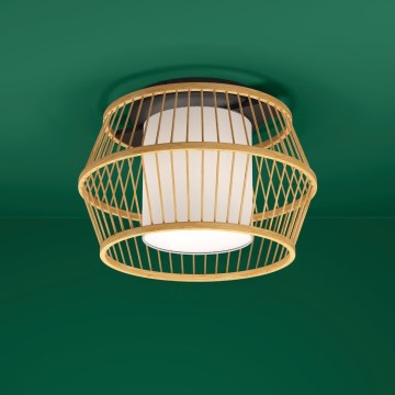 Eglo - Plafonnier 1xE27/40W/230V bambou