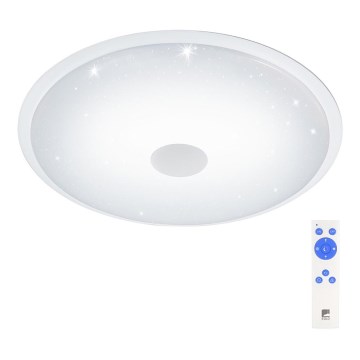 Eglo - Plafonnier à intensité variable LANCIANO LED/80W/230V + télécommande