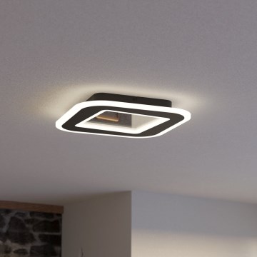 Eglo - Plafonnier à intensité variable LED/20W/230V 2700-6500K noir + télécommande
