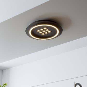 Eglo - Plafonnier à intensité variable LED/21,4W/230V 2700-6500K noir + télécommande