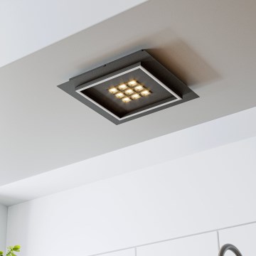 Eglo - Plafonnier à intensité variable LED/21,4W/230V 2700-6500K noir + télécommande
