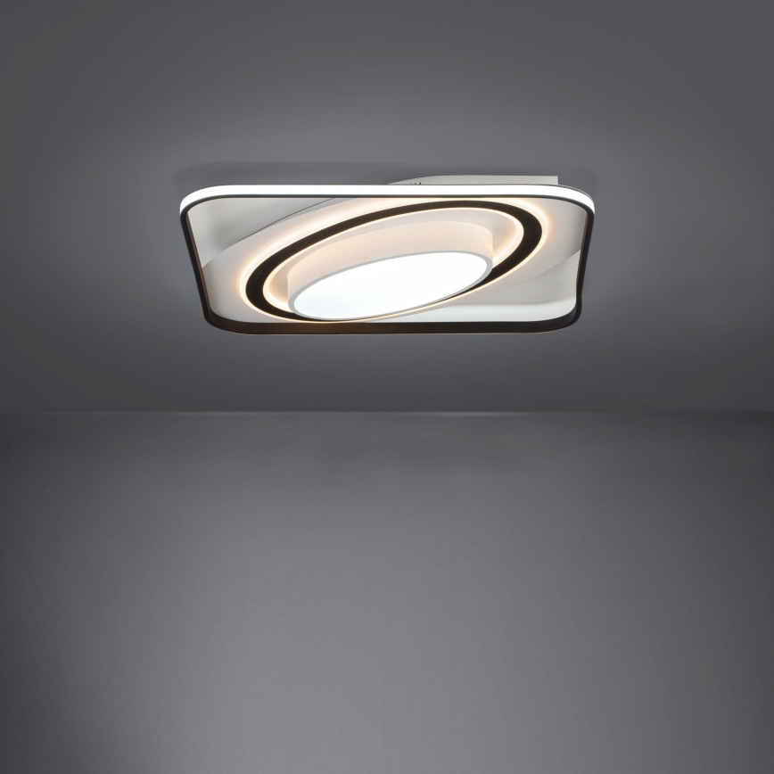 Eglo - Plafonnier à intensité variable LED/28W/230V+LED/13W+ LED/2,8W 3000-6500K noir + Télécommande