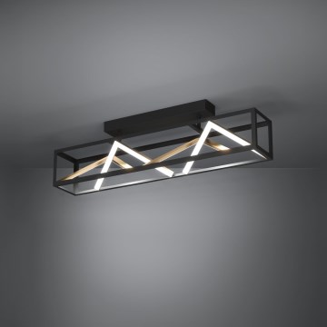 Eglo - Plafonnier à intensité variable LED/45W/230V 2700-6500K noir/doré + Télécommande