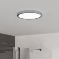 Eglo - Plafonnier de salle de bains LED 14,2 W 230 V 2700/4000/6500 K Ø 27,8 cm IP44 chrome brillant