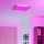 Eglo - Plafonnier de salle de bains LED RGBW dimmable, 17,8 W, 230 V, 2700–6500 K, 39 x 39 cm, IP44, chrome mat