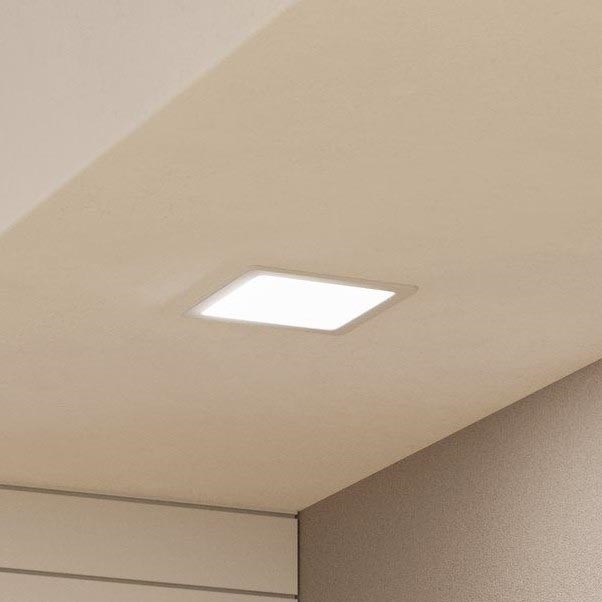 Eglo - Plafonnier encastré LED 10,5 W / 230 V, 16,6 x 16,6 cm