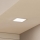 Eglo - Plafonnier encastré LED 10,5 W / 230 V, 16,6 x 16,6 cm
